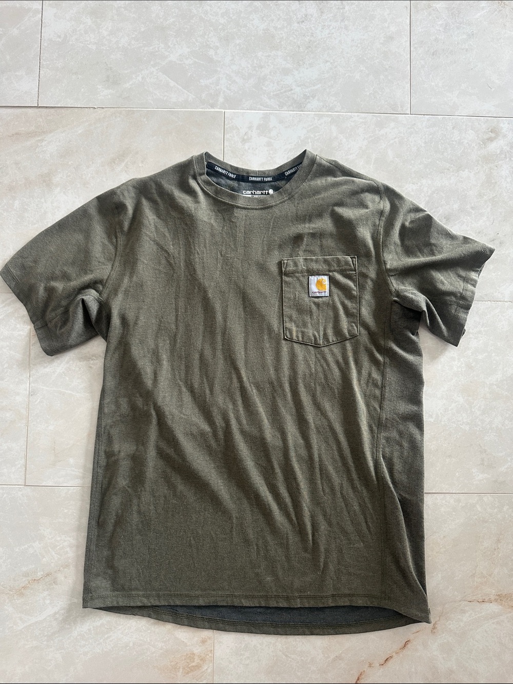 Carhartt Olive Chest Pocket Short Sleeve Tee